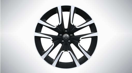 22" 5 radios dobles Matt Black Diamond Cut - 800143